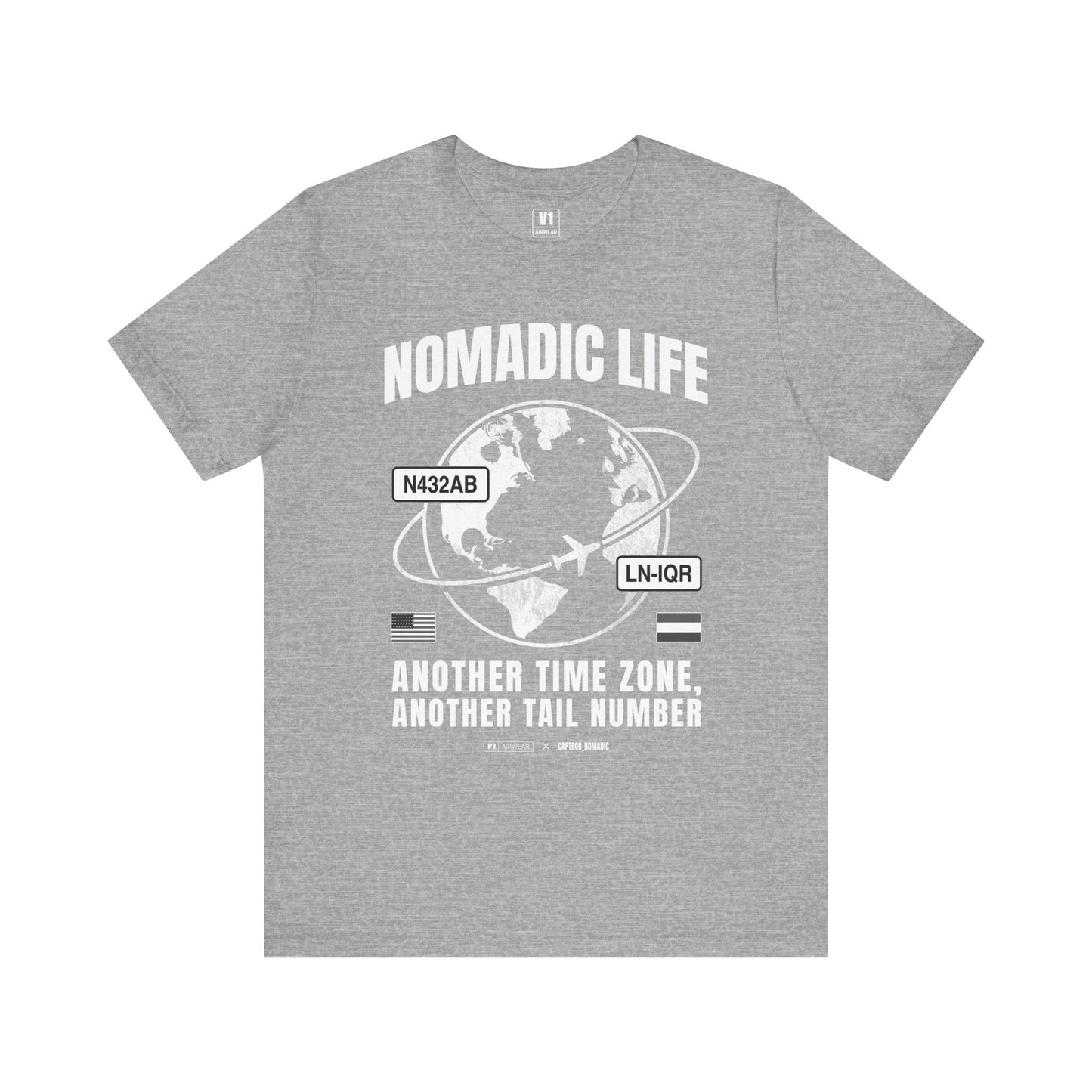 V1 Airwear x Captain Bob – “Nomadic Life” Tee (SOFT & THIN)