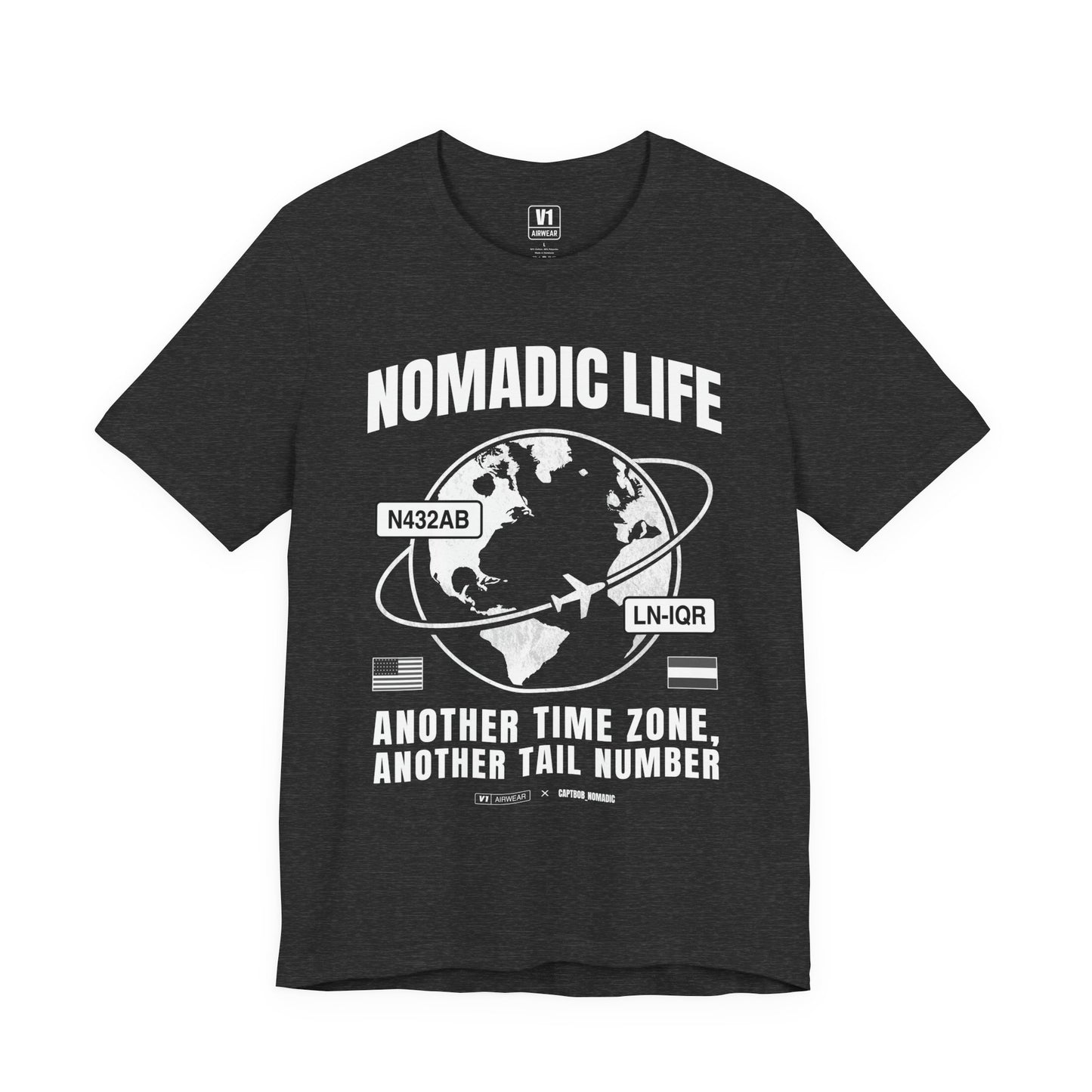 V1 Airwear x Captain Bob – “Nomadic Life” Tee (SOFT & THIN)