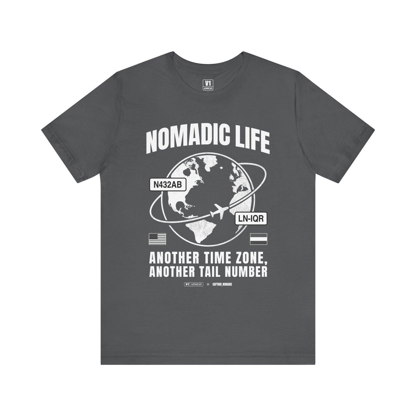 V1 Airwear x Captain Bob – “Nomadic Life” Tee (SOFT & THIN)