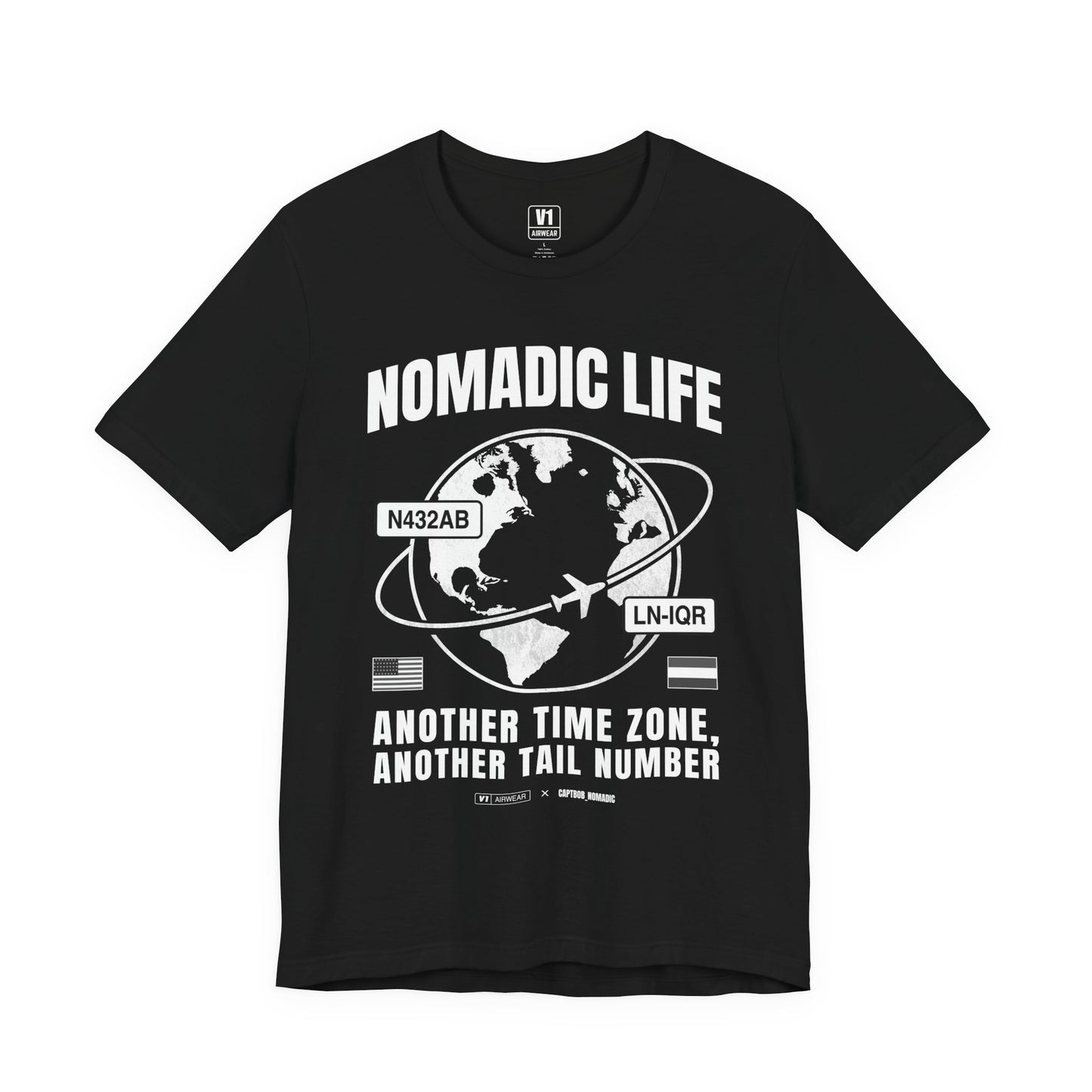 V1 Airwear x Captain Bob – “Nomadic Life” Tee (SOFT & THIN)