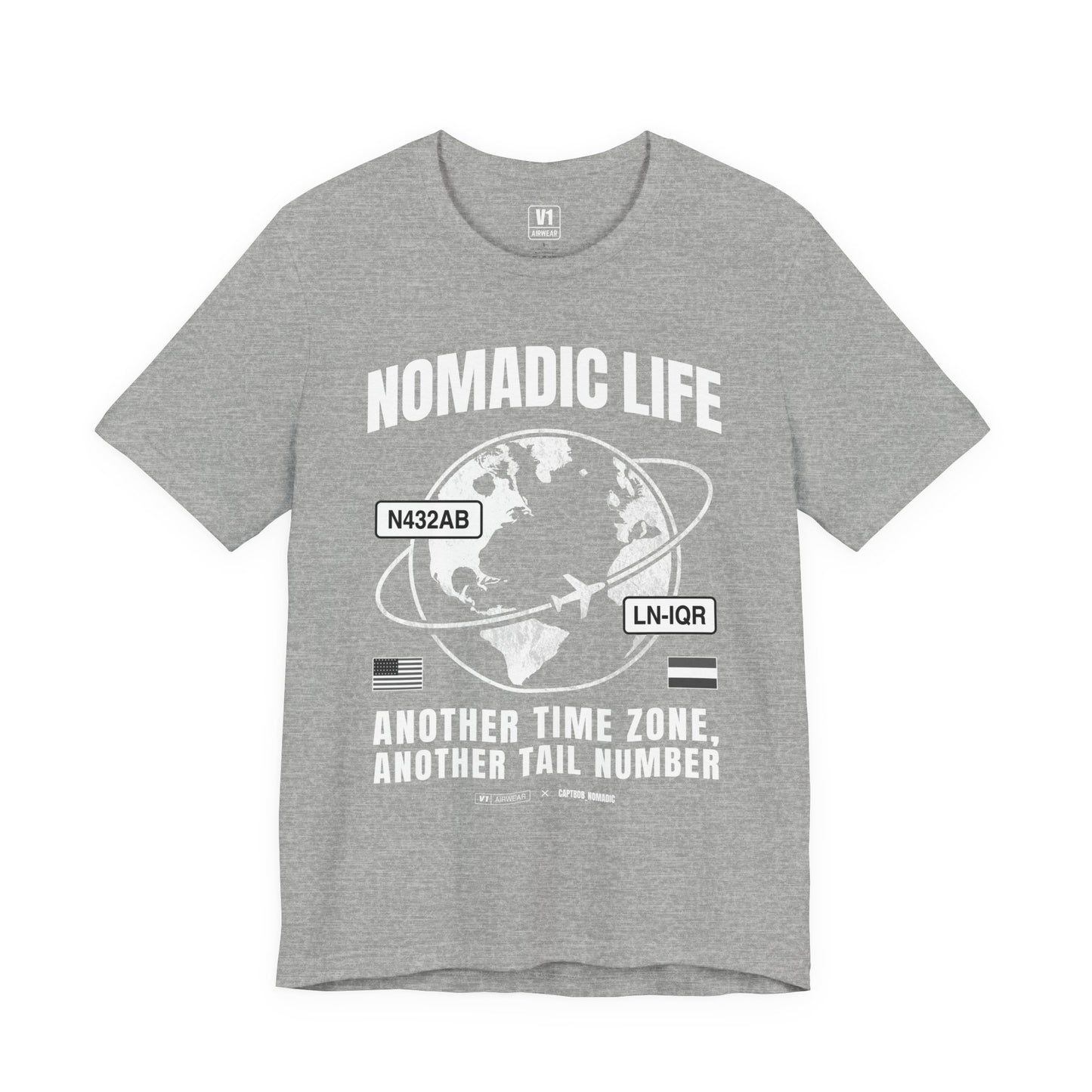 V1 Airwear x Captain Bob – “Nomadic Life” Tee (SOFT & THIN)