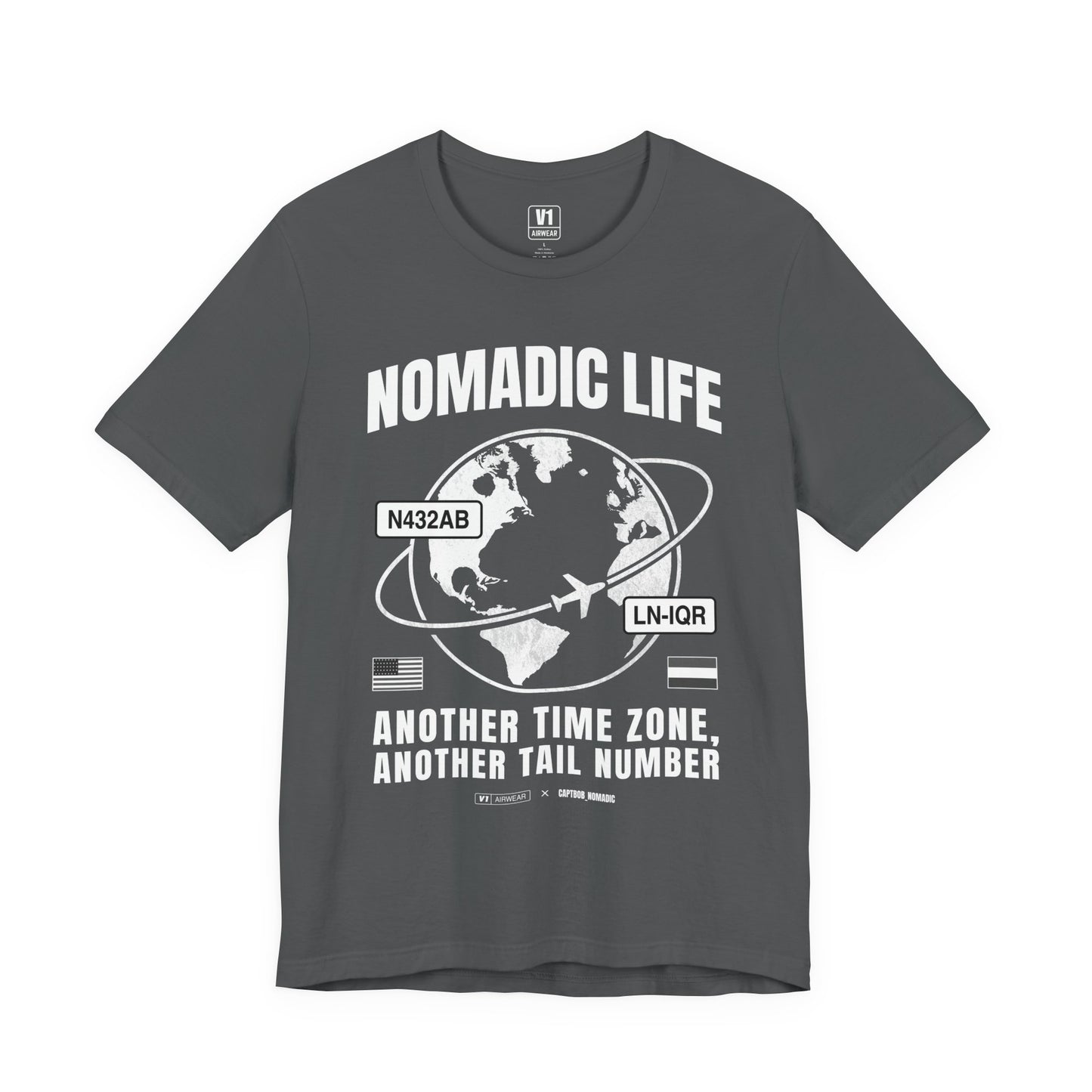V1 Airwear x Captain Bob – “Nomadic Life” Tee (SOFT & THIN)