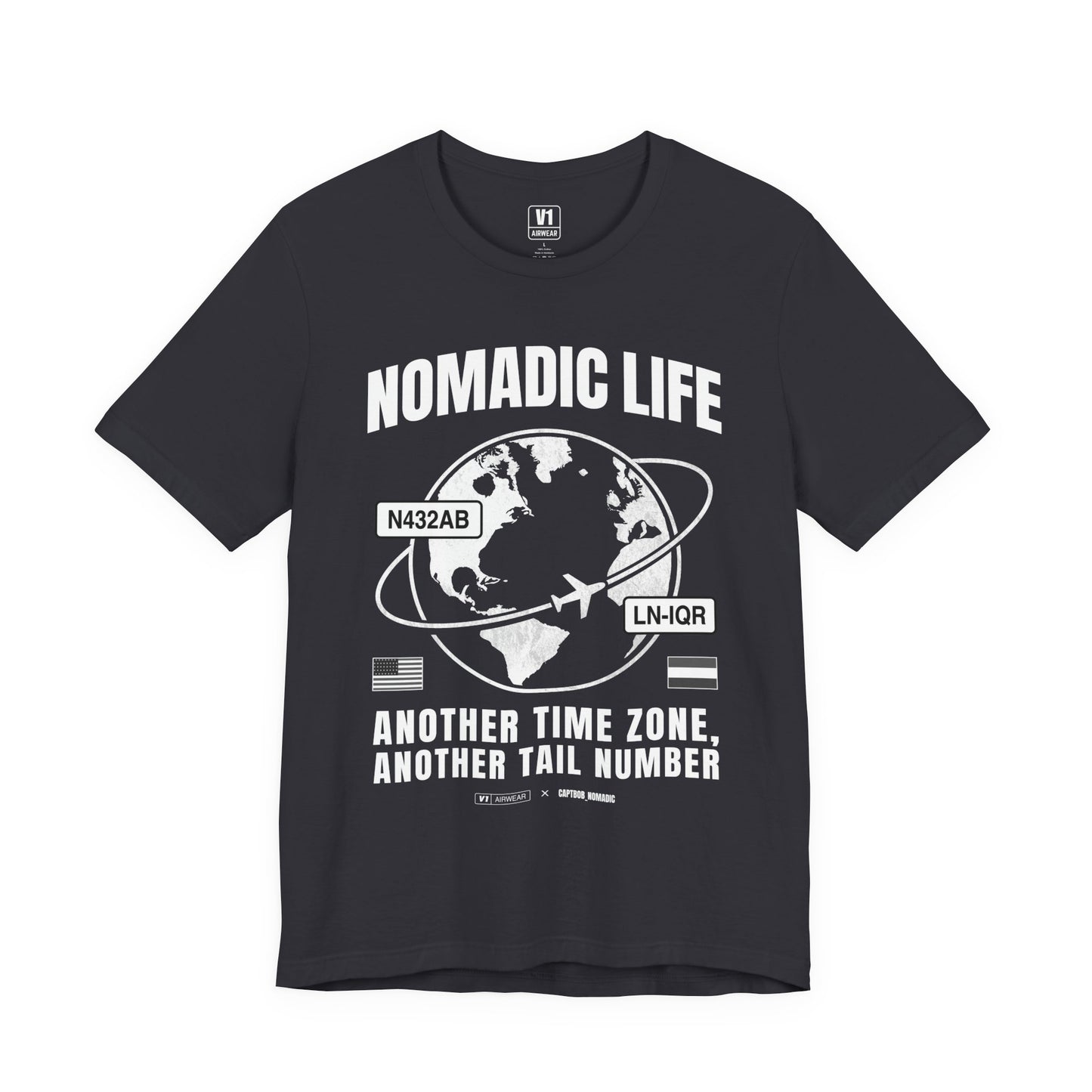 V1 Airwear x Captain Bob – “Nomadic Life” Tee (SOFT & THIN)