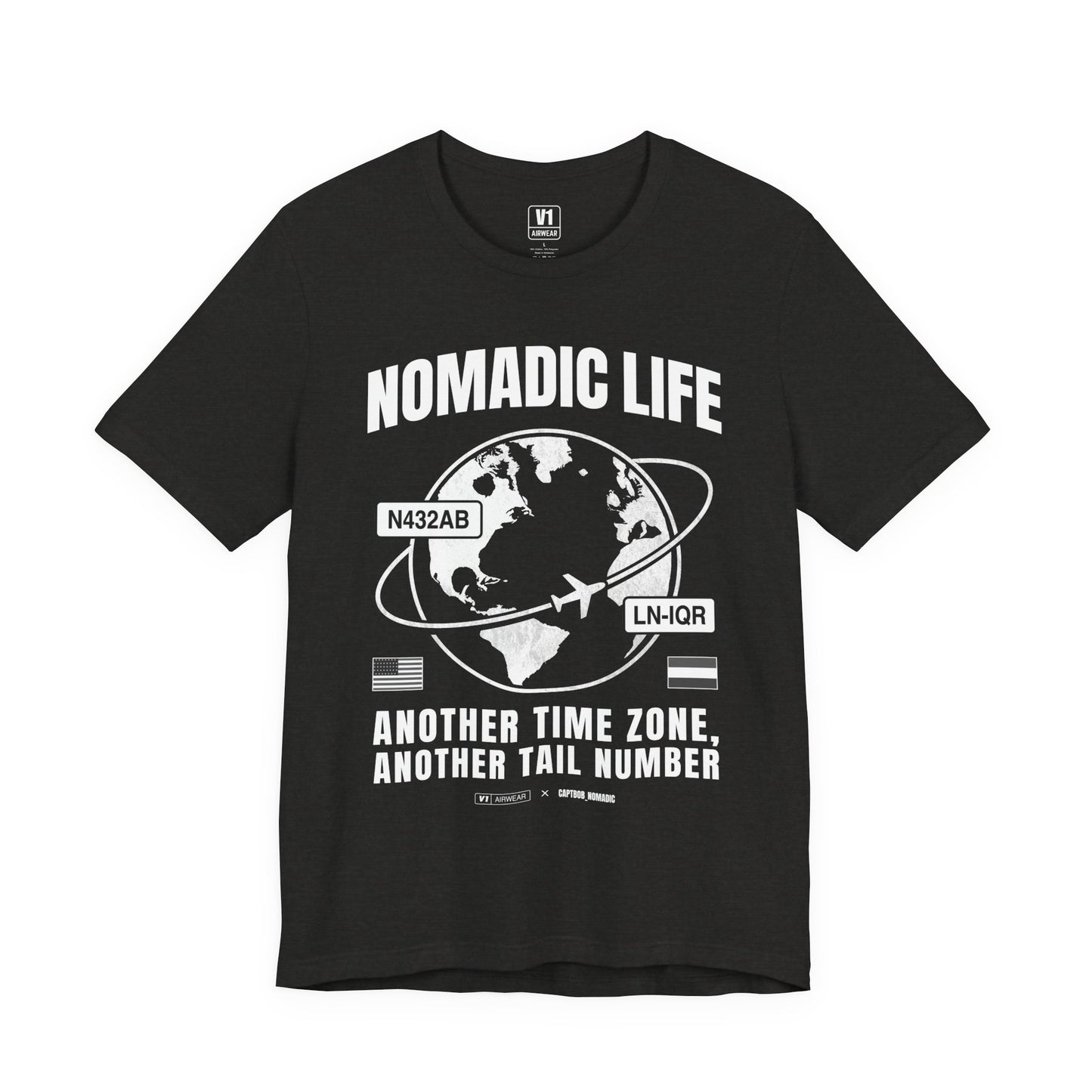 V1 Airwear x Captain Bob – “Nomadic Life” Tee (SOFT & THIN)